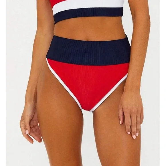 BEACH RIOT Emmy Colorblock Bikini Bottom - Picture 4 of 8